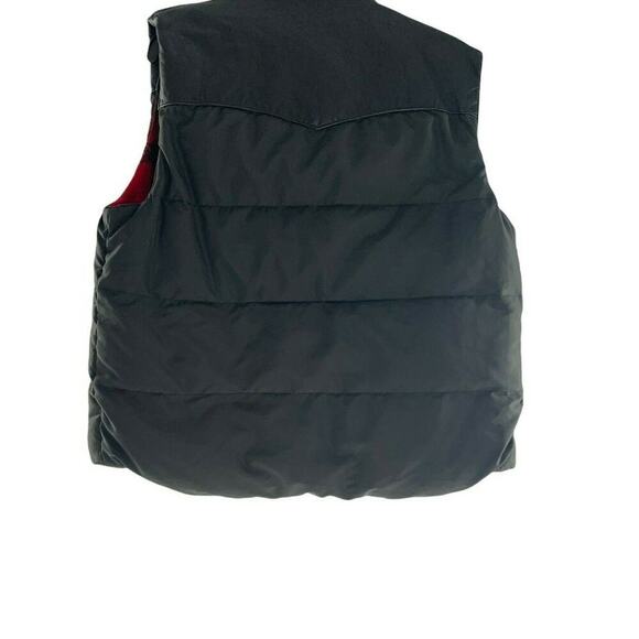 Polo Ralph Lauren Vintage Puffer Vest Unisex L Full Zip Mock Reversible Flannel - Picture 7 of 10